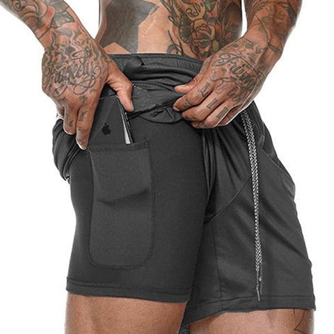 Zyaire Quick Dry 2-in-1 Pocket Running Shorts